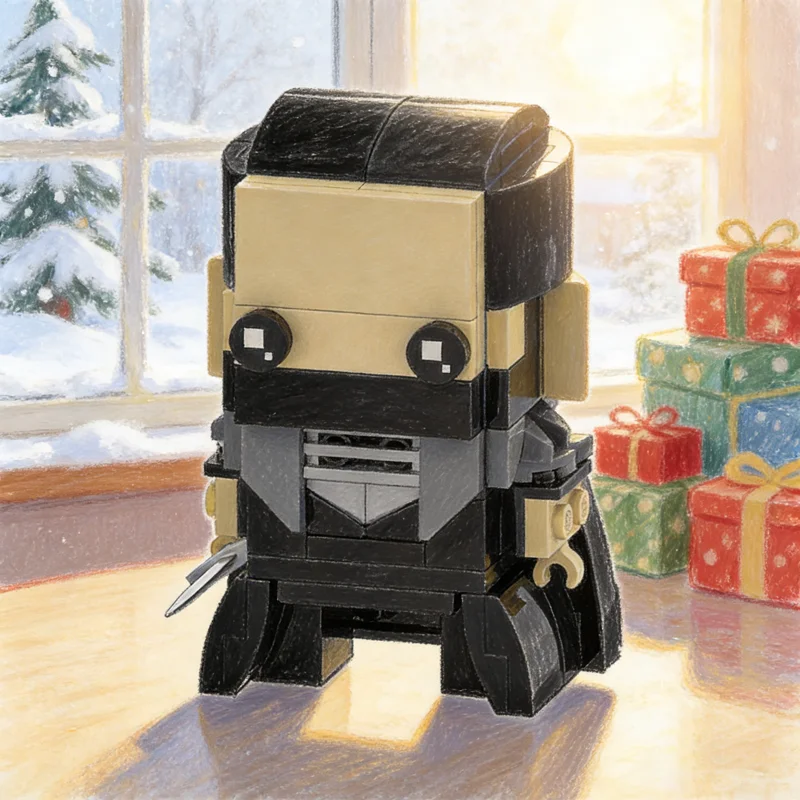 134 Uds. MOC Brickheadz Jon Snow juego tronos modelo de construcción regalos de navidad bloques arquitectura montar juguetes DIY Idea creativa