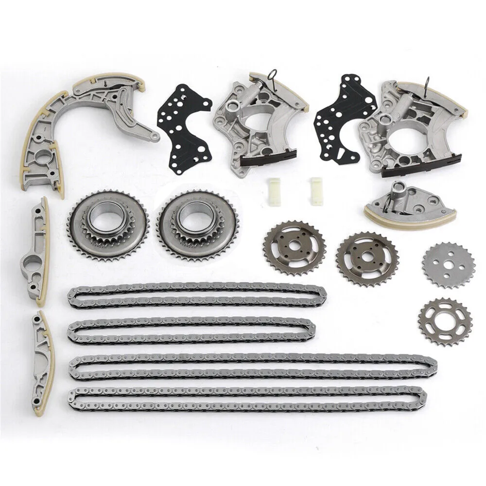 Timing Chain Tensioner Kit Guides Sprocket Set 079109217R 079109218R for VW Touareg Audi S5 A8 S8 Q7 4.2 5.2 FSI BAR BSM