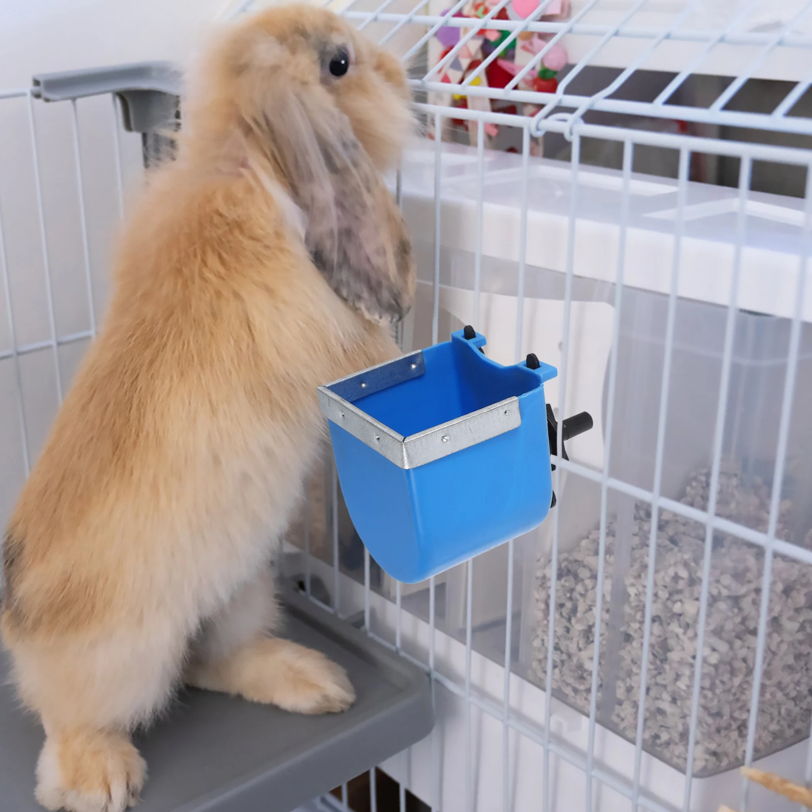 

Rabbit Automatic Drinking Water Machine Cage Feeder for Rabbits Chicken Bowl Bunny Food Dishes Animal Dispenser Bird