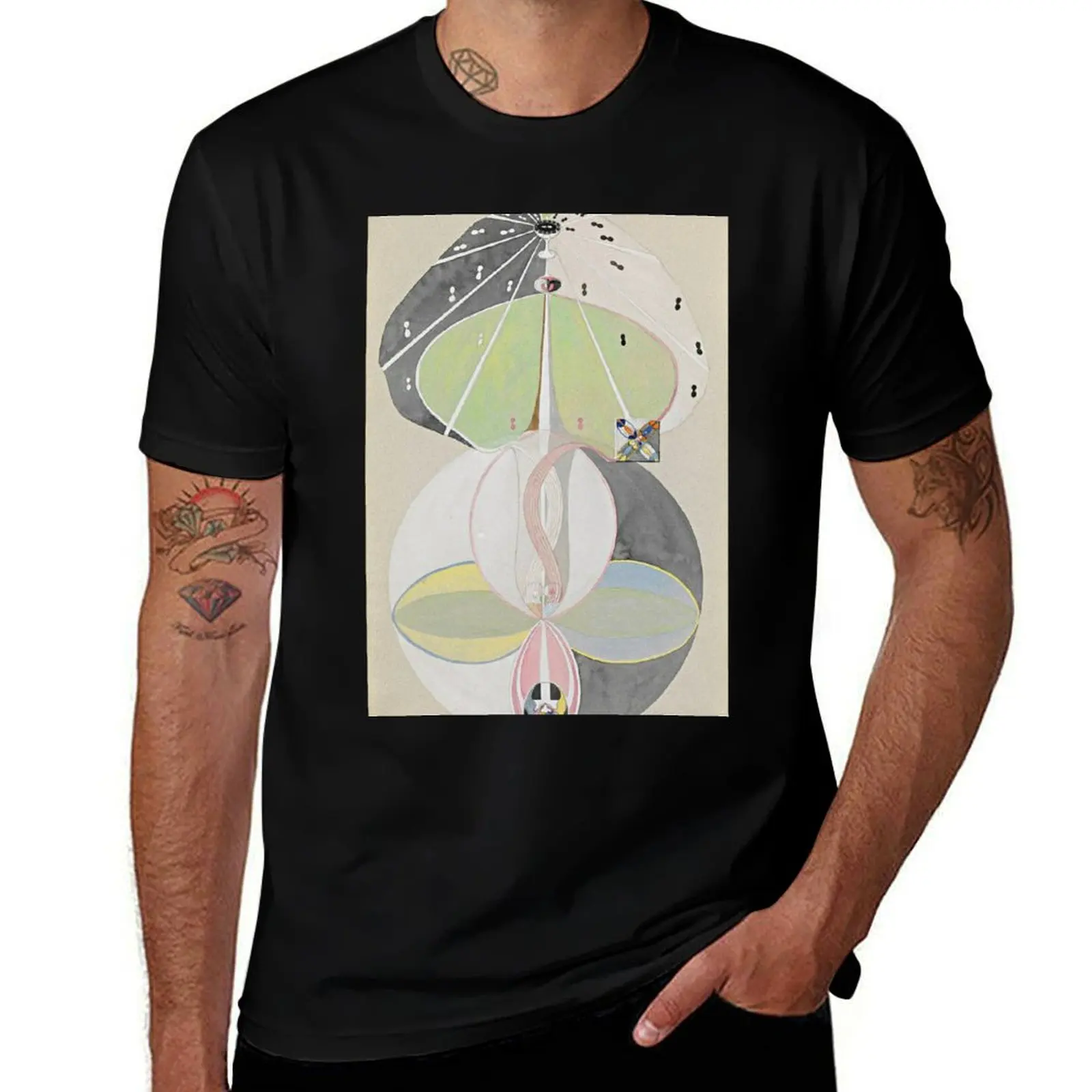 Hilma af Klint The Tree Of Knowledge No. 5 ,Series W 1915 T-Shirt Breathable Gym Short Sleeve T-Shirt