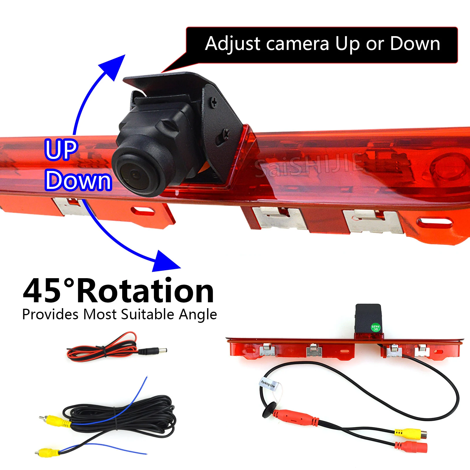 Car Brake Light Reversing Rear View Camera for Peugeot Expert / Traveller Citroen Jumpy /SpaceTourer Toyota ProAce Backup Camera