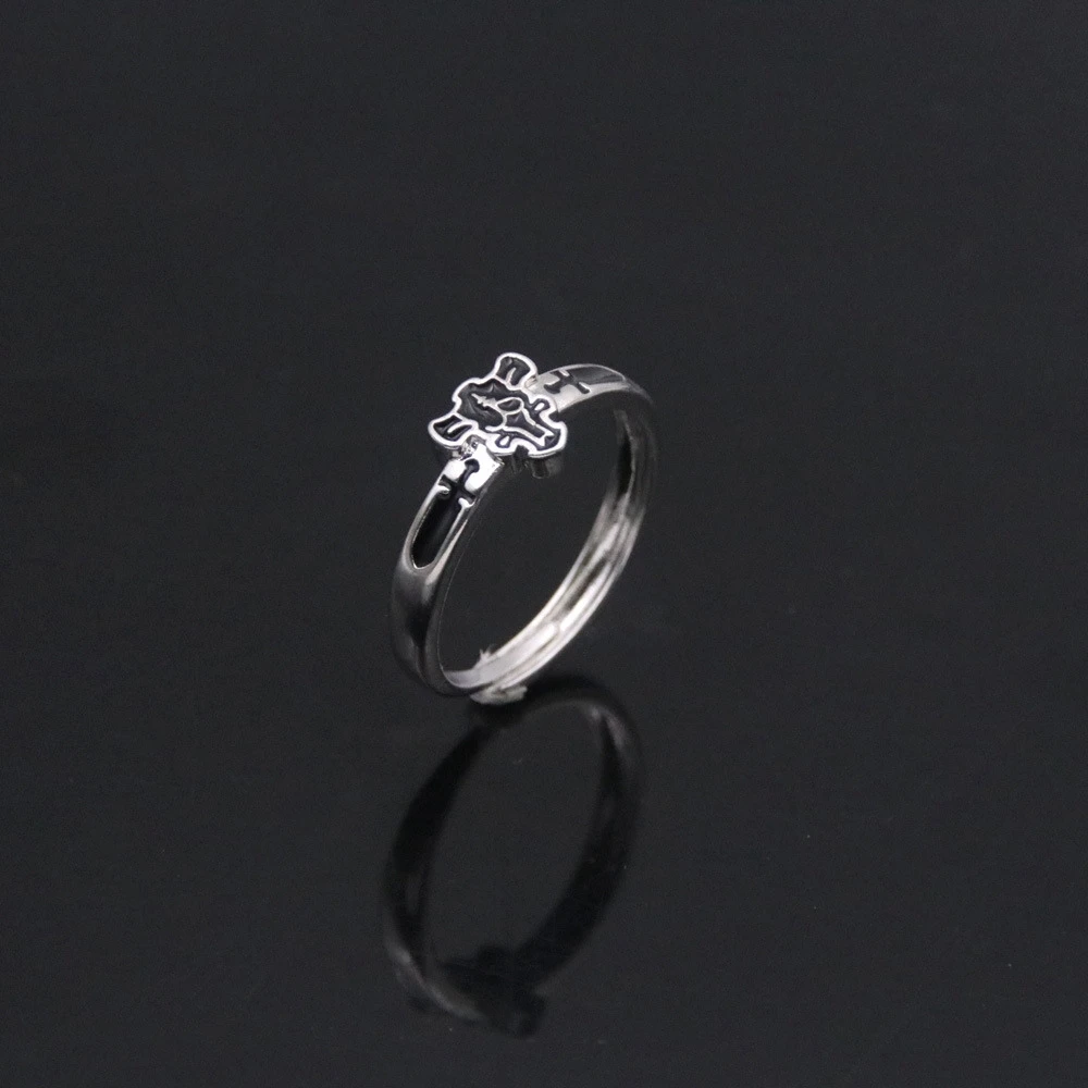 Anime Black Clover Asta Cosplay Metal Ring Jewelry