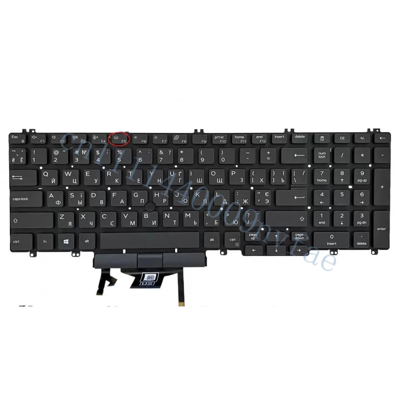 New For Dell Latitude 5500 5501 5510 5511 Precision 3540 3541 3550 3551 With Pointer Keyboard US Backlit 0MMH7V THDMY 0.3