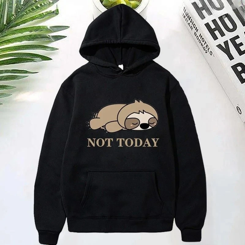 Sloth Hoodies Women Sweatshirt Plus Size Men Casual Long Sleeve Clothing Cute Warm Pullover Free Delivery Shipping Clothes Woman