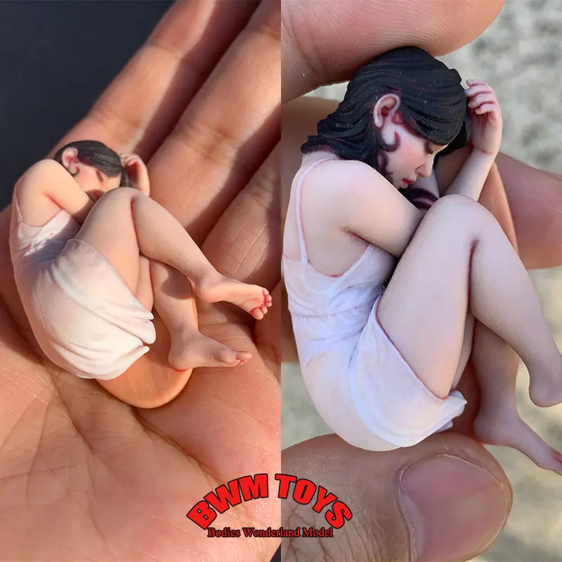 Figura de soldado femenino a escala 1/16, 1/18, pintura de simulación en miniatura, arte del cuerpo humano para chica, escultura de escritorio, colección de muñecos