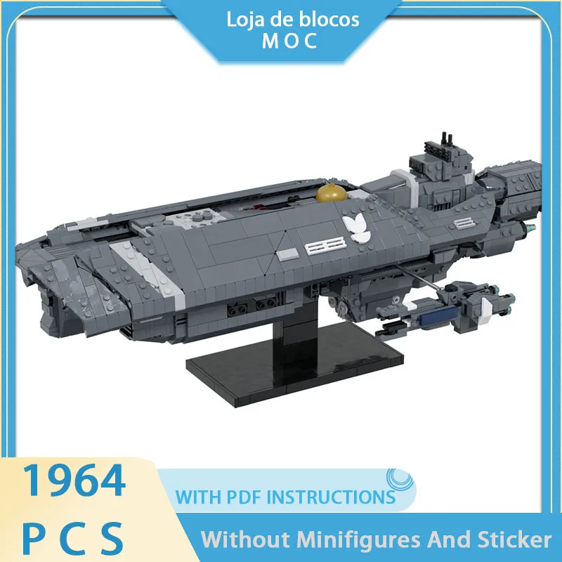 

Новый конструктор MOC: Военная космическая модель, модульный авианосец, детский подарочный набор для самостоятельной сборки