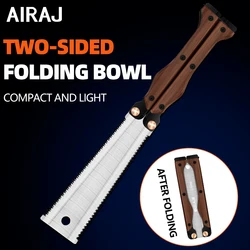 AIRAJ Double-Sided Folding Saw Gardening Pruning Saw Outdoor Camping Industrial Grade Anti Slip And Durable Manual Hardware Tool