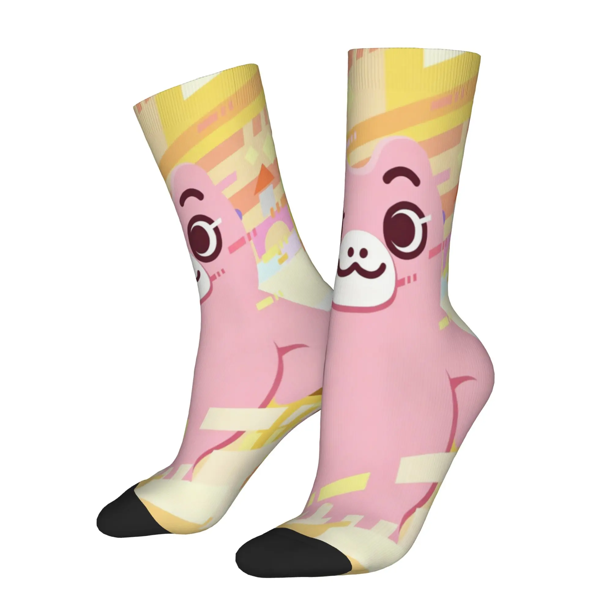 Autumn Winter Fashion Women Men Chibi Monster Raids Again Socks Cute Non-slip Basketball Socks