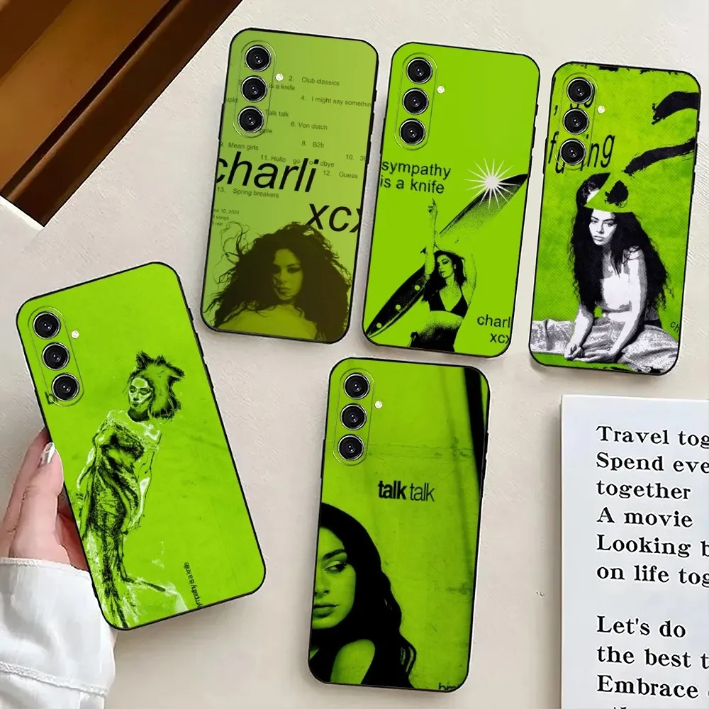 C-Charli XCX   Phone Case For Samsung S24,21,22,23,30,Ultra,S20,Plus,Fe,Lite,Note,10,9,5G Black Soft Cover