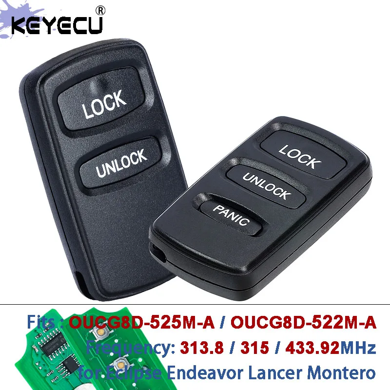 

KEYECU OUCG8D-522M-A OUCG8D-525M-A 313/315/433 МГц дистанционный брелок для Mitsubishi Eclipse Endeavour Lancer Montero Sport Outlander