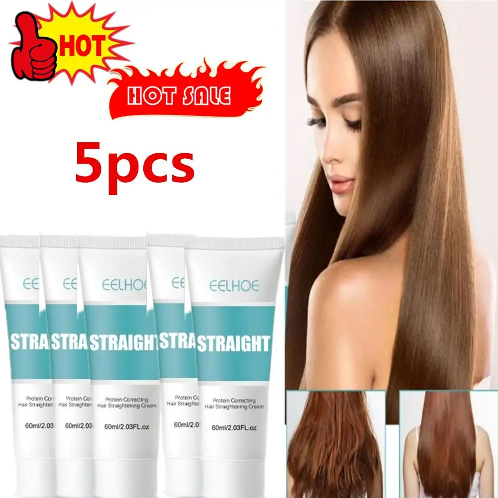 

5X Keratin Hair Straightening Cream Professional Damaged Treatment Faster Smoothing Curly Hair Care Protein Correction Cr