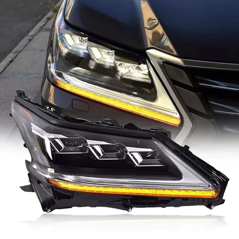 

Автомобильные аксессуары: Фары для Lexus LX570 16-20, модифицированные светодиодные дневные ходовые огни, динамические указатели поворота с функцией бегущей строки