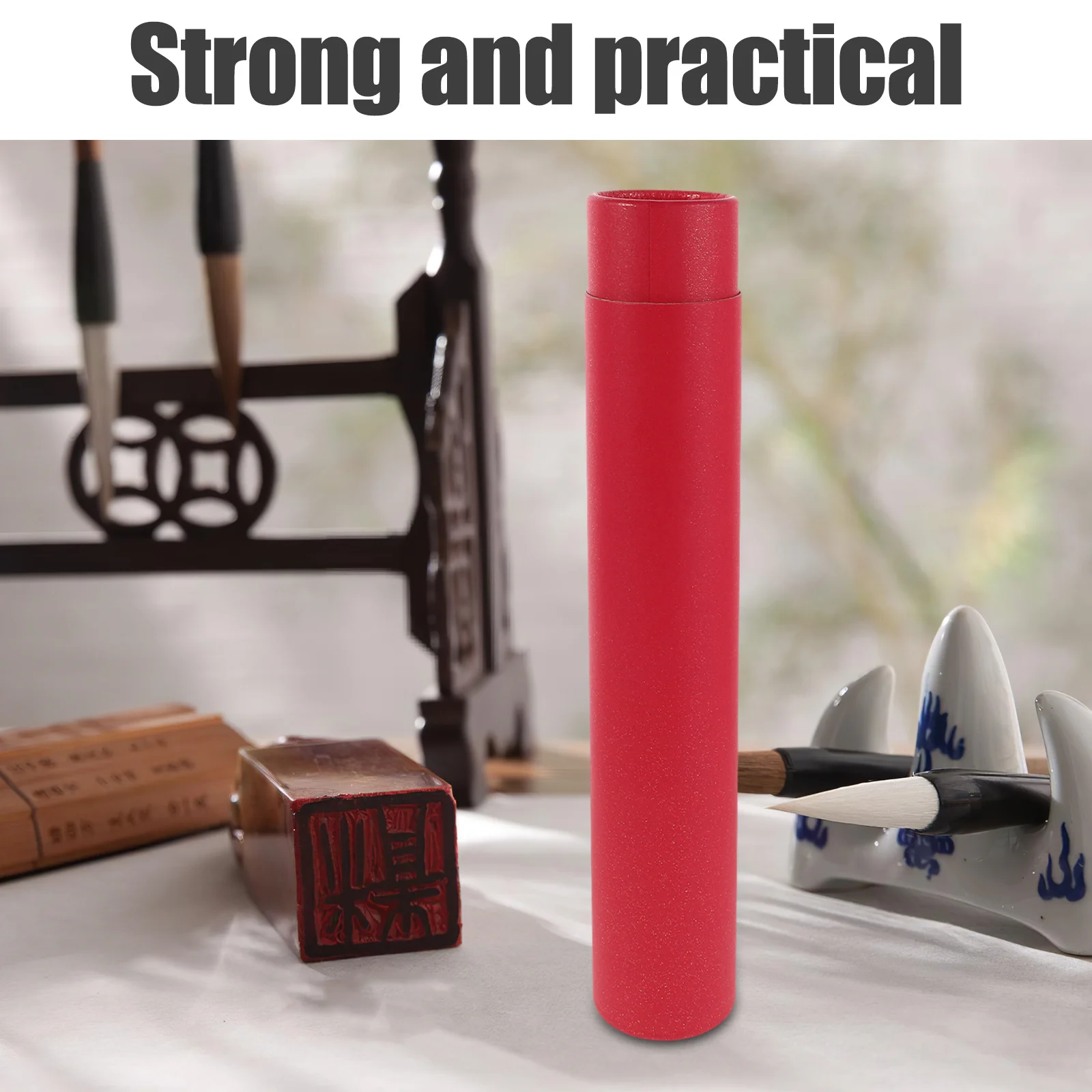 Brush Storage Cylinder Portable Painting Tool Organizer Large Capacity Art Brush Holder Multifunctional Case for Studio Use