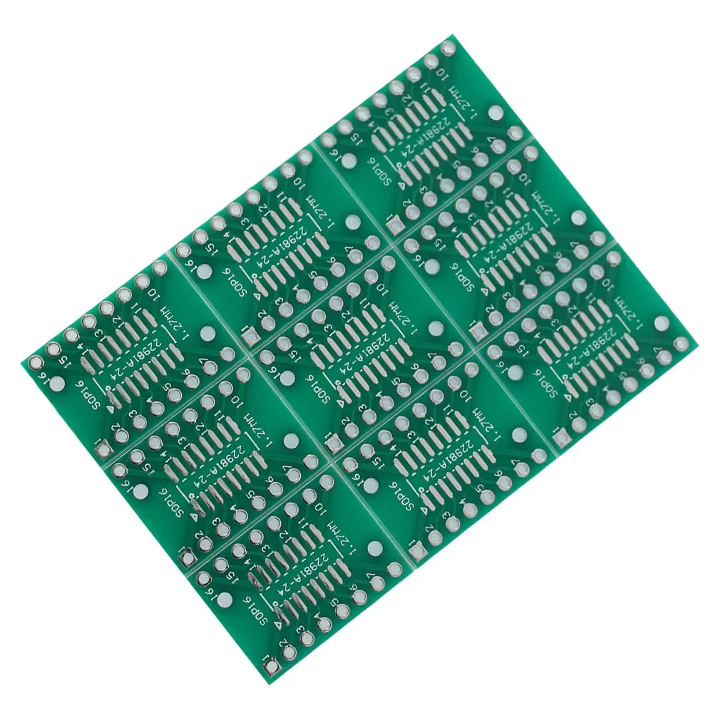 10 個 SOP16 SSOP16 TSSOP16 アダプタボード 15.6 ミリメートル × 21 ミリメートル SMD から DIP アダプタコンバータ PCB ボード