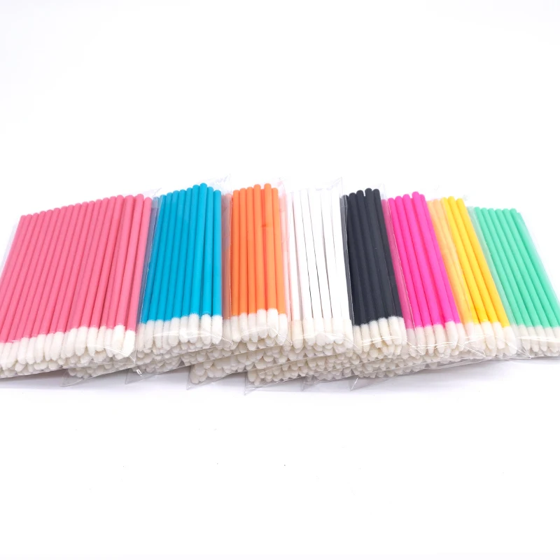 50 قطعة من فرشاة ملمع الشفاه القابل للتصرف، أدوات مكياج عصا أحمر الشفاه