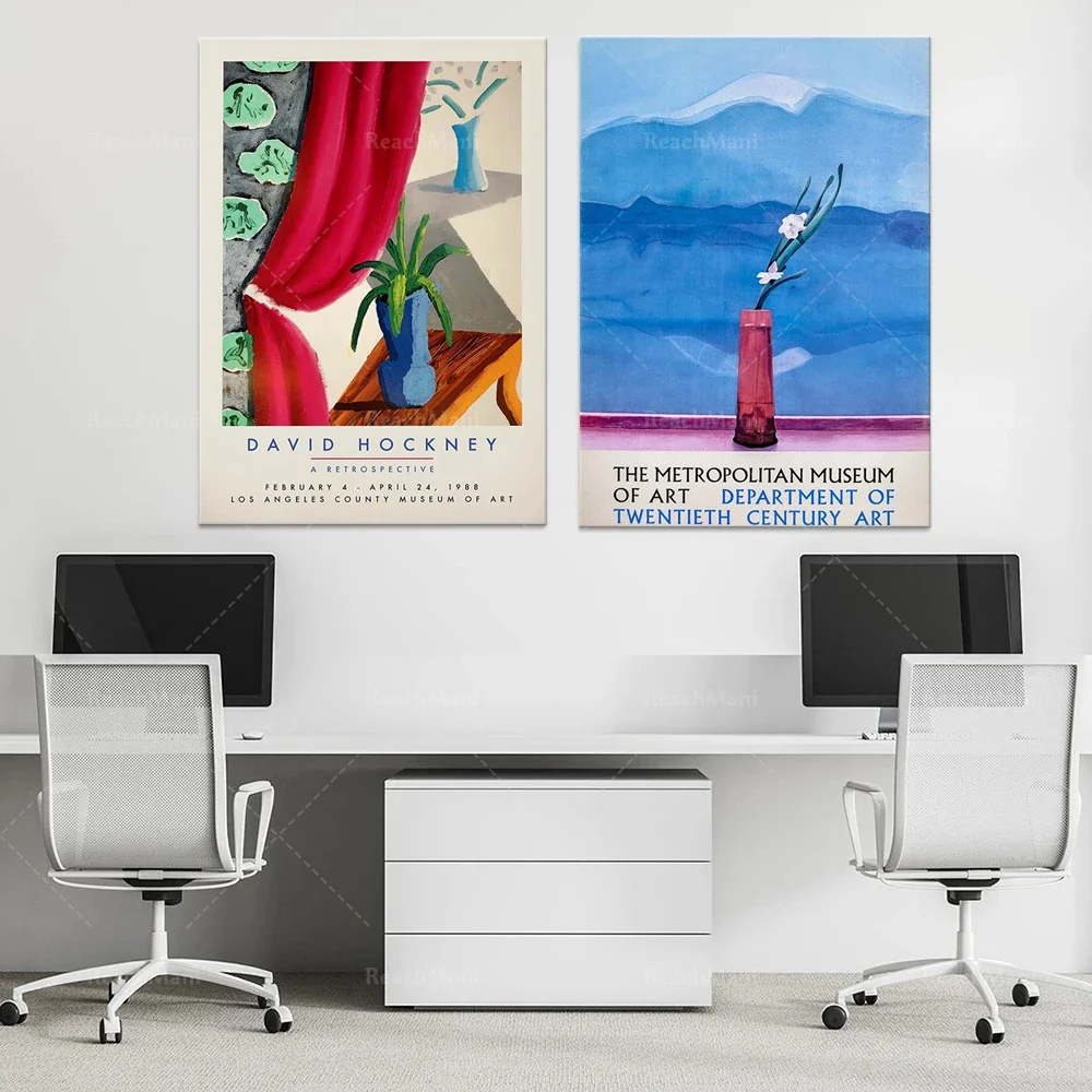 David Hockney Retrospective Exhibition Poster, David Hockney Poster
