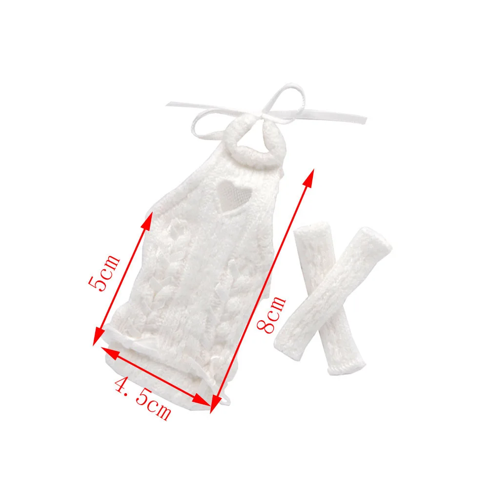 

Подходит для кукол Blyth Azone OB22 OB24 ростом 28 см: модное платье-свитер с открытой спиной и воротником-халтер.