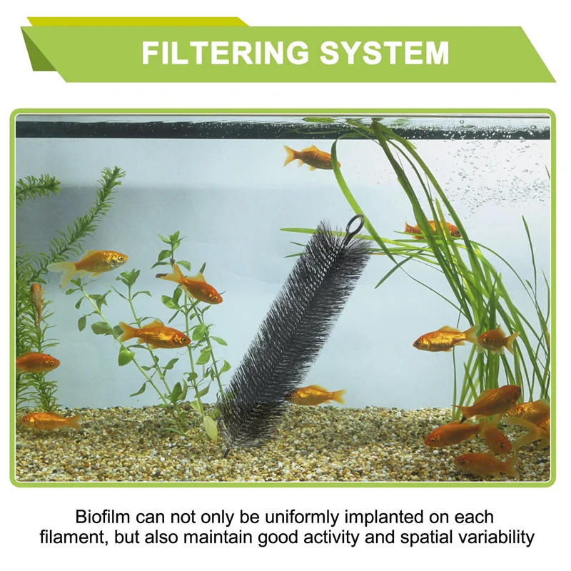 AD23-10 шт. основная щетка из нержавеющей стали, аквариумный фильтр, инструменты для очистки аквариума, щетка для пруда, биохимический фильтр, щетка-фильтр