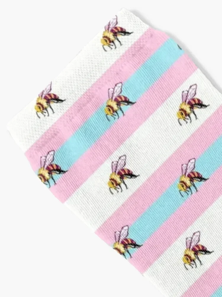 Non-bee-nary - transgender flag bees Socks Running Argentina snow Girl'S Socks Men's