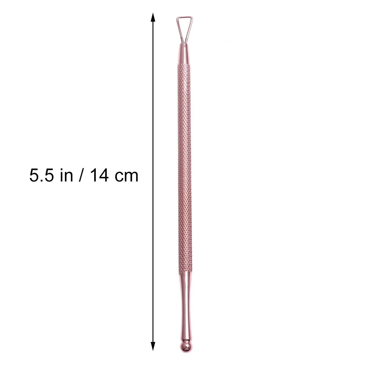 أداة إزالة الأظافر باللون الذهبي الوردي بمقبض ناعم صغير خفيف الوزن لطلاء الجلد الميت والأظافر الصناعية وتشذيب البشرة #2