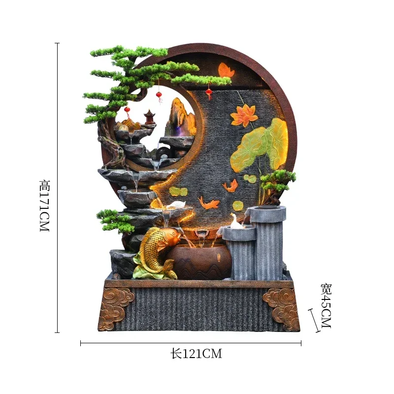 

Large rockery flowing water fountain ornament courtyard living room lucky fish pond circulating water landscape decoration