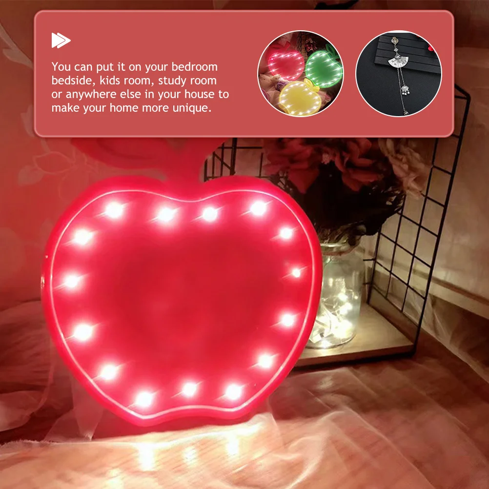 مصباح LED بجانب السرير يعمل بالطاقة على شكل فاكهة، ضوء ليلي على شكل تفاحة لغرفة النوم وغرفة المعيشة، أضواء تعمل بالطاقة #5