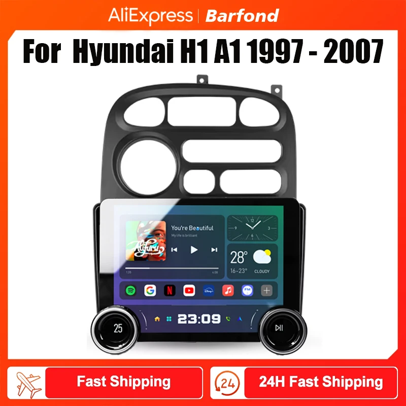 Barfond For Hyundai H1 A1 1997 - 2007 Car Radio Multimedia Video Player Navigation stereo GPS Android 2din dvd