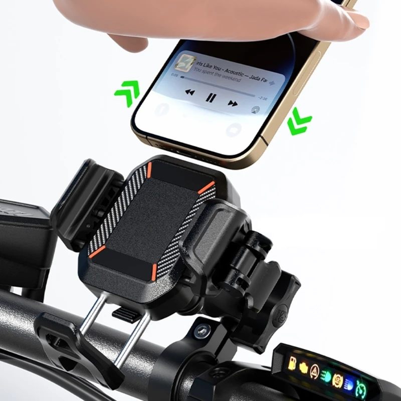 Phone Mount, Universals Bike Cellphone Holder, 360 Rotatable, Plastic Bicycles Phone Mount for 5.2-7inch Device