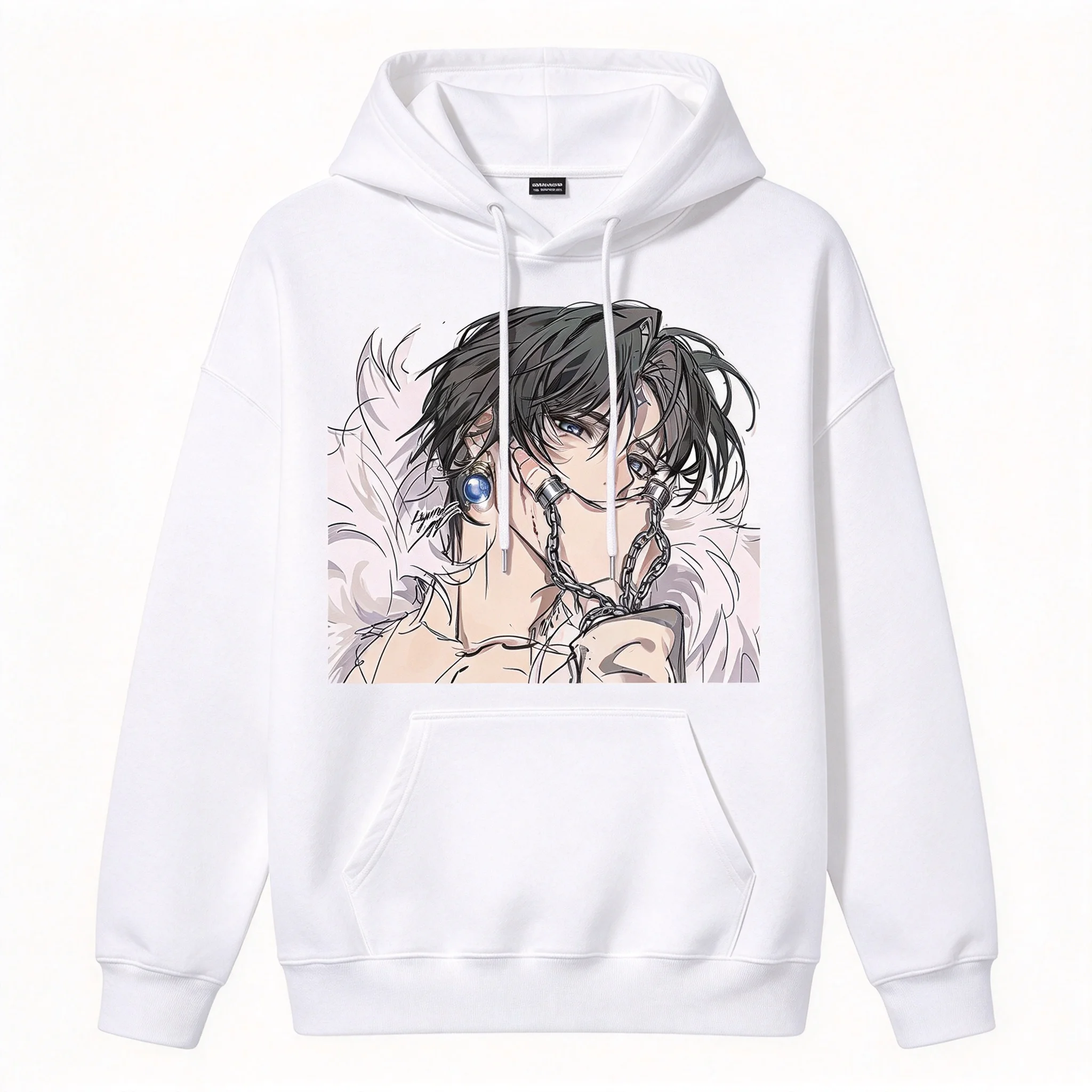 Hunter X Hunter Kurapika Chrollo Anime Graphic Hoodie Unisex Cotton Pullover Sweatshirt Manga Print Casual Streetwear