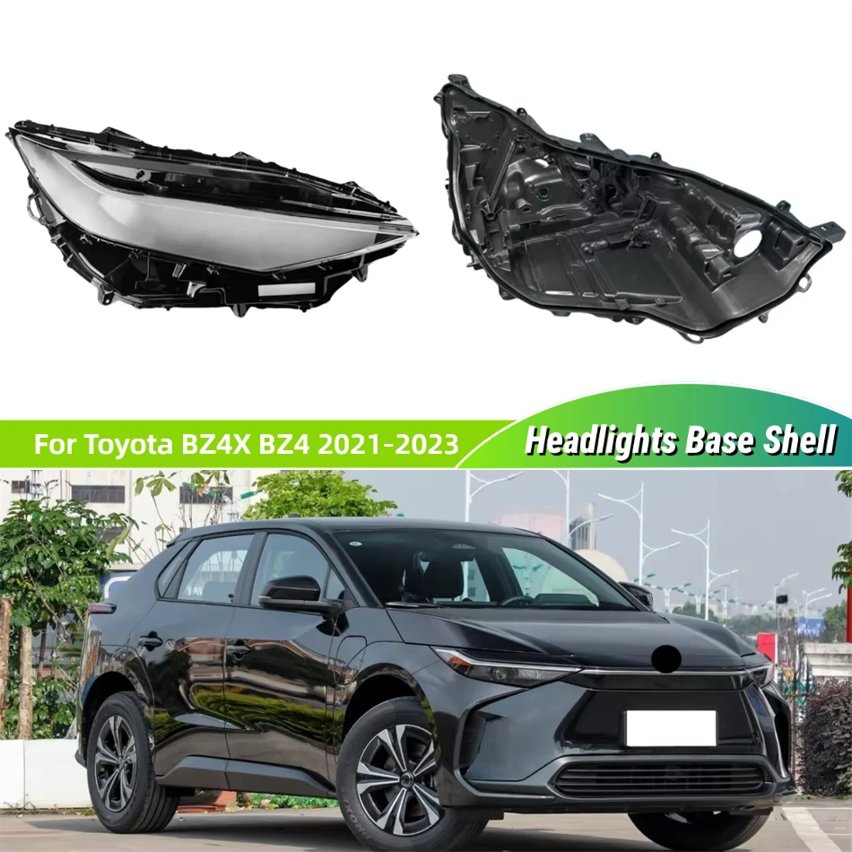 

Для Toyota BZ4X BZ4 2021 2022 2023, запасные части для салона автомобиля, основание фары, держатель лампы, стеклянная крышка