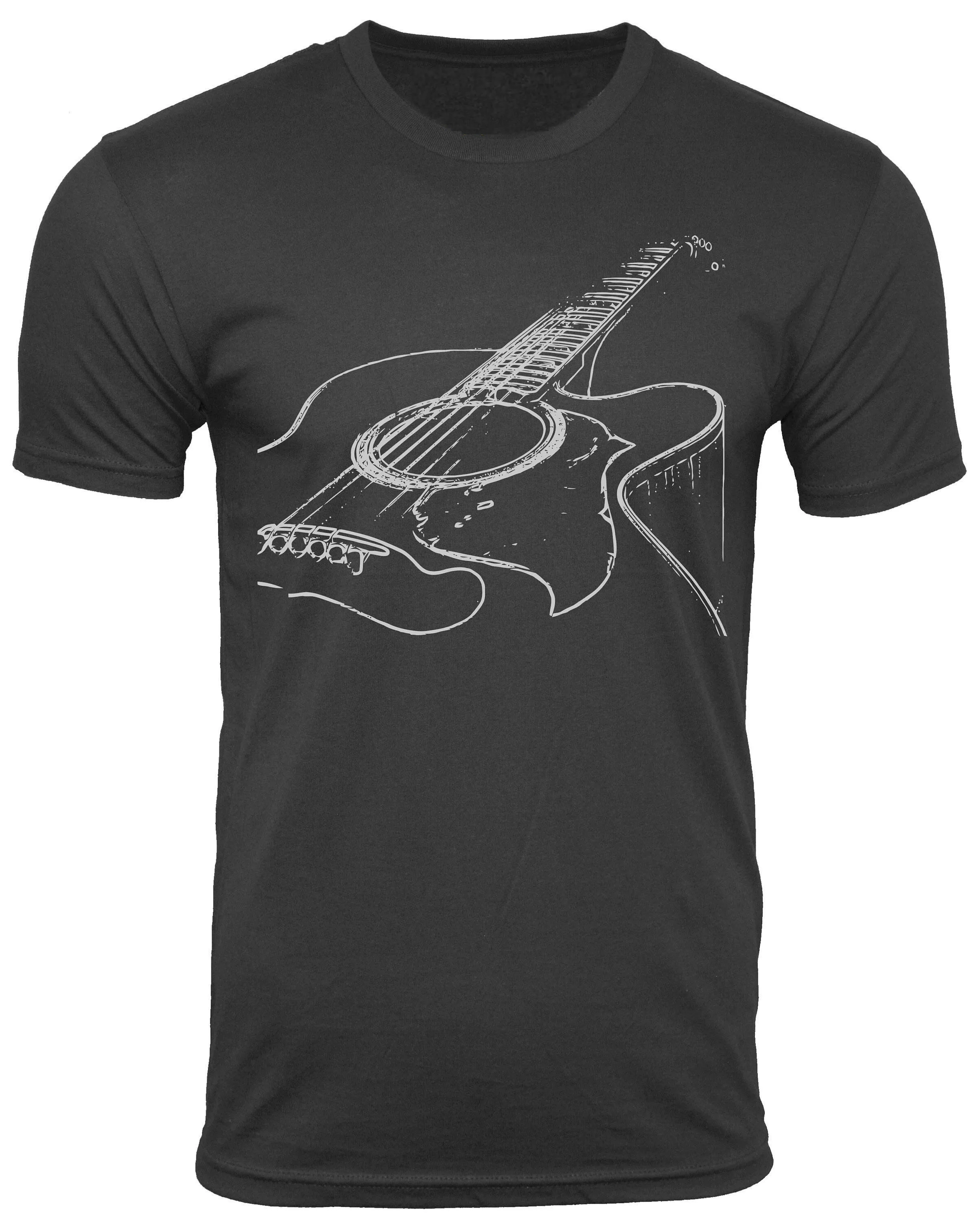 Guitar T-Shirt Musician Tee Think Out Loud Apparel, guitar player shirt gift for men cool band shirt music lover Artist