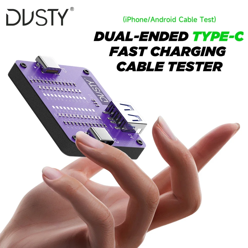 

DUSTY TC-24 Тестер линии с двумя головками типа C, инструменты для тестирования катушек материнской платы, индуктор, детектор, ремонт, быстрая проверка неисправностей