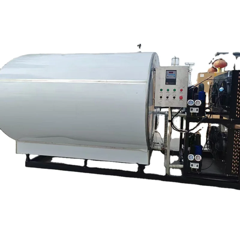 Horizontal Milk Refrigeration Tank Juice Tank Stainless Steel Horizontal Liquid Refrigerator Tank Preservation Equipment