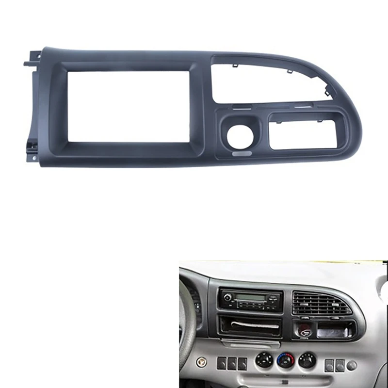 New-2Din Car CD Radio Stereo Fascia Panel Frame DVD Frame Panel Adaptor Fitting Kit For Ford Transit 2006-2013