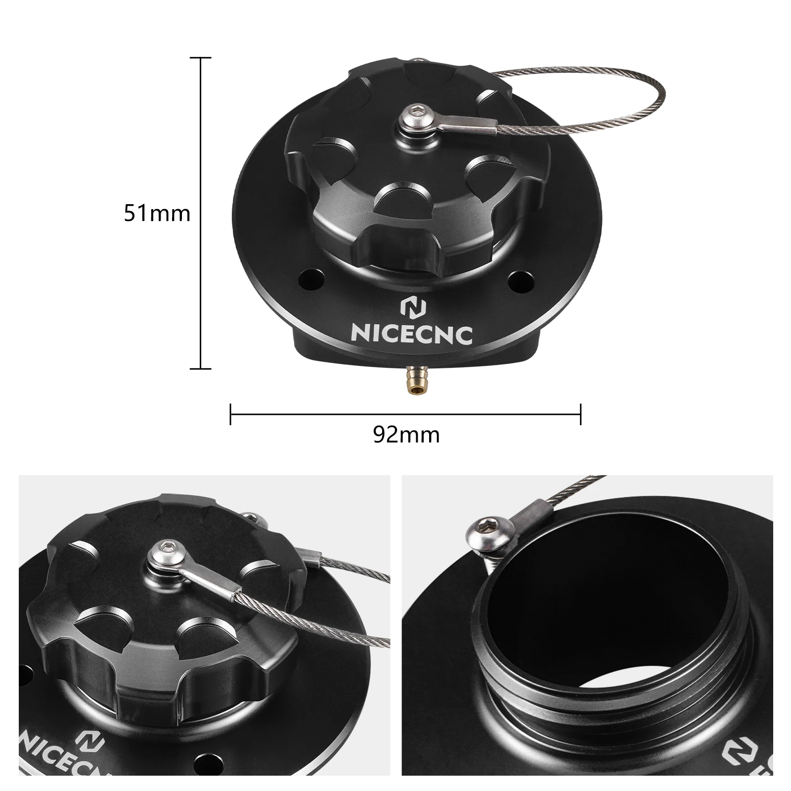 For Husqvarna 701 Enduro LR 2016-2024 Fuel Filler Cover Cap 701 Enduro/LR Long Range 701 Supermoto GasGas 700 Enduro Supermoto