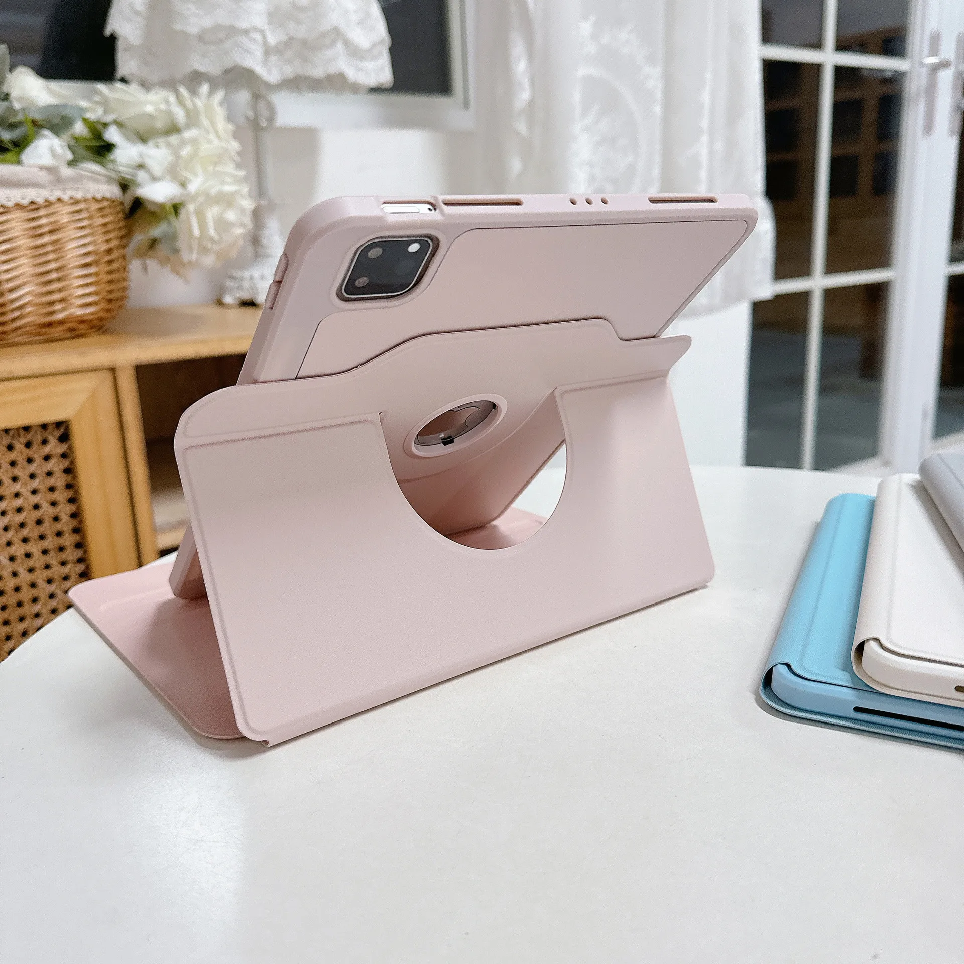 360 Rotation Stand Case For iPad Air Pro MINI 3 4 5 6 7 8 9 10 Generation 10.9 10.2 11 12.9 13 inch Leather Stand Tablet Cover