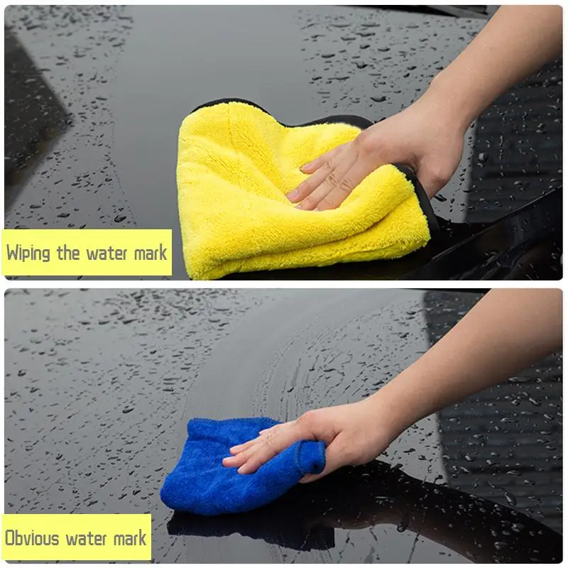 Car Wash Microfiber Towel Thicken Soft Auto Microfiber Cleaning Drying Cloth Hemming Car Care Cloth Detailing Car Wash Towel