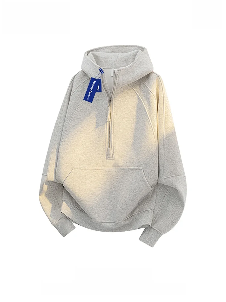 

Wassup Dozen American ey Hoodie Men's Spring Autumn Zipper Youth Faion Polyester Fabric Long Sve Anti-Wrinkle Wear-res...