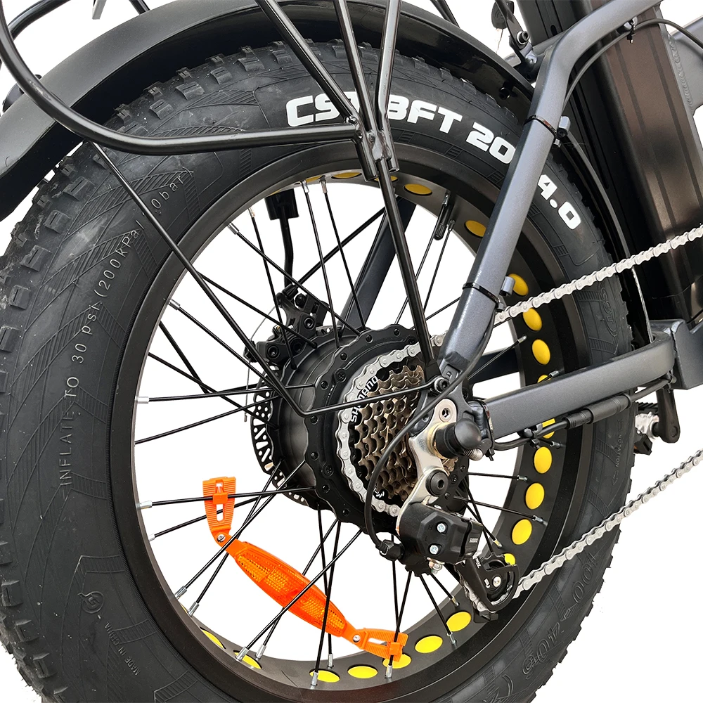 Drvetion AT20 750W Elektrofahrrad, 48V 20Ah Batterie, 20"×4.0 Fat Tire, Doppelkolben-Ölbremsen & Vorder-/Hinterradaufhängung, 7-Gang-Schaltung, IP65 wasserdichtes Pendler-E-Bike für Erwachsene