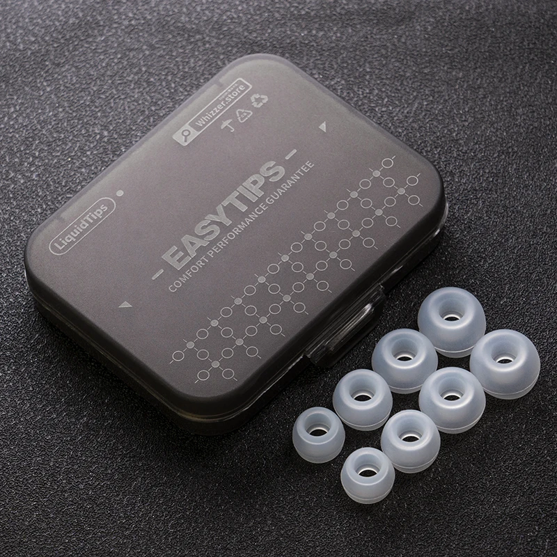 Whizzer EASYTIPS SS20 ซิลิโคนชนิดใส่ในหู Eartips XS/S/M/L ขนาด 4 คู่ใน 1 กล่อง