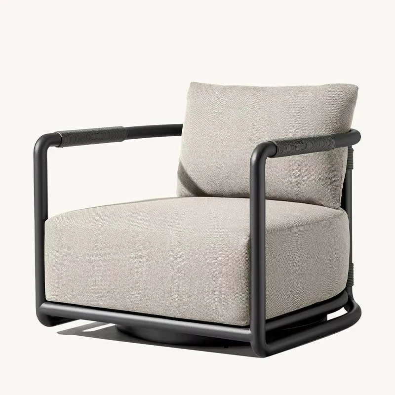 Modern Stylish Aluminum Garden Sofa Set for Outdoor Patio Courtyard Hotels Parks Living Room Leisure Home Furniture