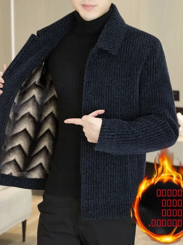 

Мужская осенне-зимняя куртка: модное золотистое шерстяное повседневное пальто с V-образным вырезом, дышащее, для делового стиля, для мужчин среднего и старшего возраста