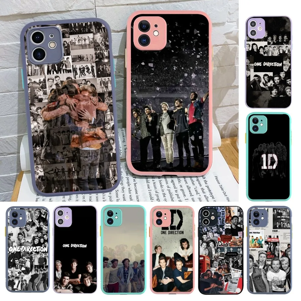 Band O-One Direction Phone Case for iPhone 15 16 14 11 12 13 Mini Pro Max 8 7 Plus X XR XS MAX Translucent Matte Cover