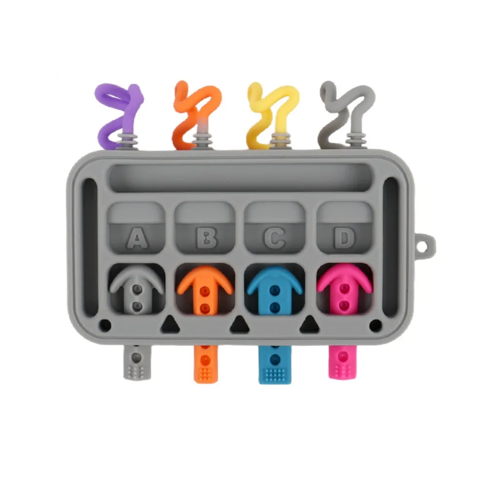 

Silicone Multifunction Fidget Toys Education Puzzle Toy Sensory Busy Board Interactive DIY Switch Early Education Toys