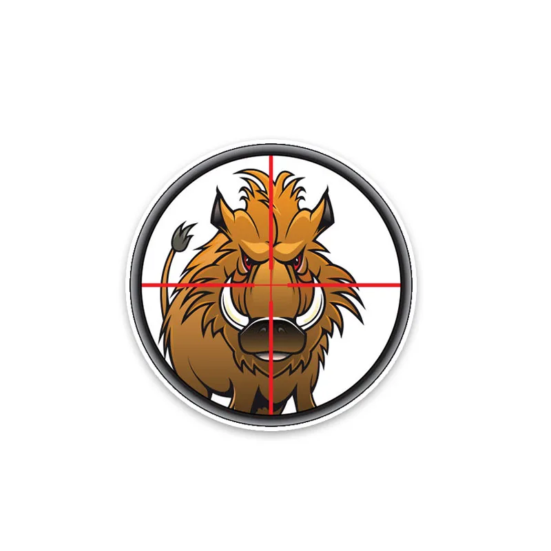 

V125# Car Sticker Aim At Wild Boar Hunting Animal Accessories Pegatinas Para Coche DIY Car Styling