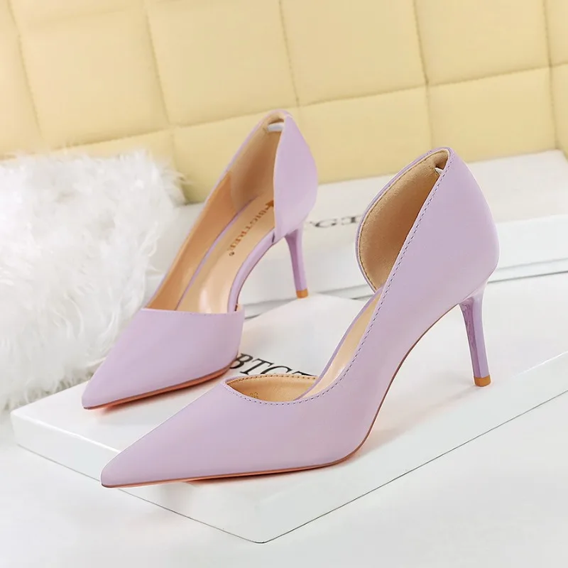 2026 Autumn Women's Wedding Shoes 7 Cm Height Luxury Handmade Quality Elegant Fashion Solid Color Office High Heels Pumps Woman