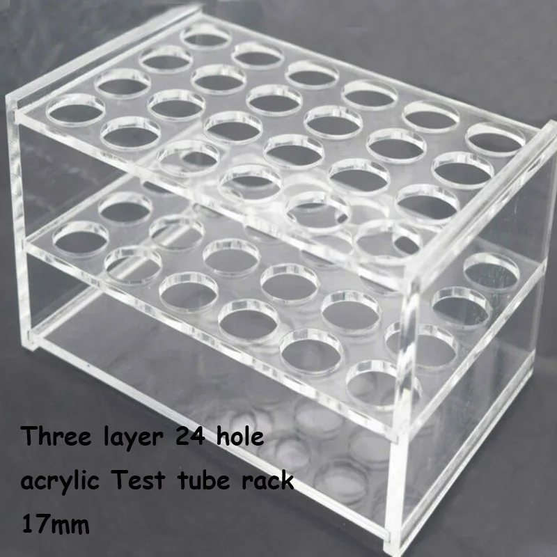 1pcs 6/8/24/40/50 Holes Plastic Lab Test Tube Support Test Laboratory Transparent Rack/Shelf For Supplies Tool