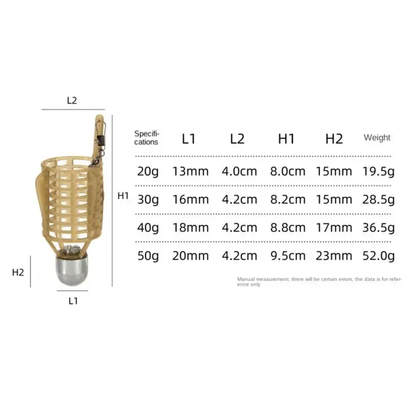 Fishing Lure Rig Umbrella Fishing Bait Group Electroplated Iron Head Fixed-point Nest Bait Feeder Device Fishing Tackle