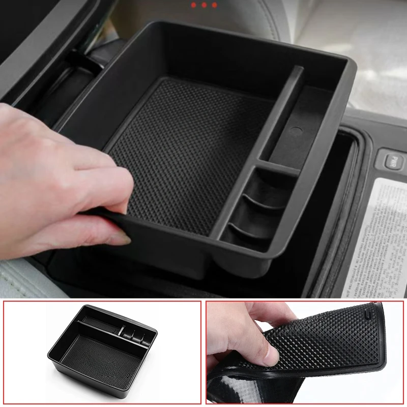 Car Storage Box For Toyota Land Cruiser Prado 150 120 2003-2023 Center Console Organizer Armrest Storage Box  Fj150 Lc150 Lc120