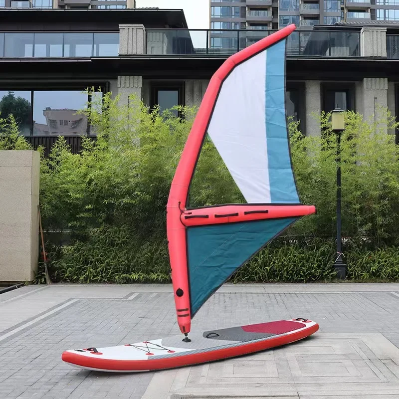 Inflatable Sail Windsurfing Sails with Base - Folding Wind Power Assisted Surfing Equipment for SUP Boards - Sailing Gear